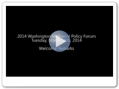 2014 Methanol Policy Forum Welcome Remarks
